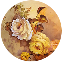 Oil Painting of Roses